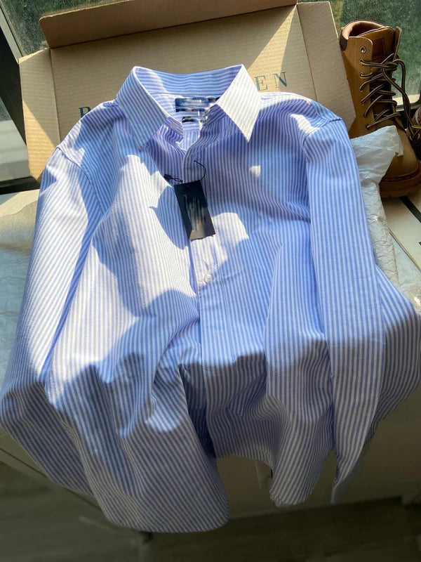 מכופתרת ראלף לורן פסים